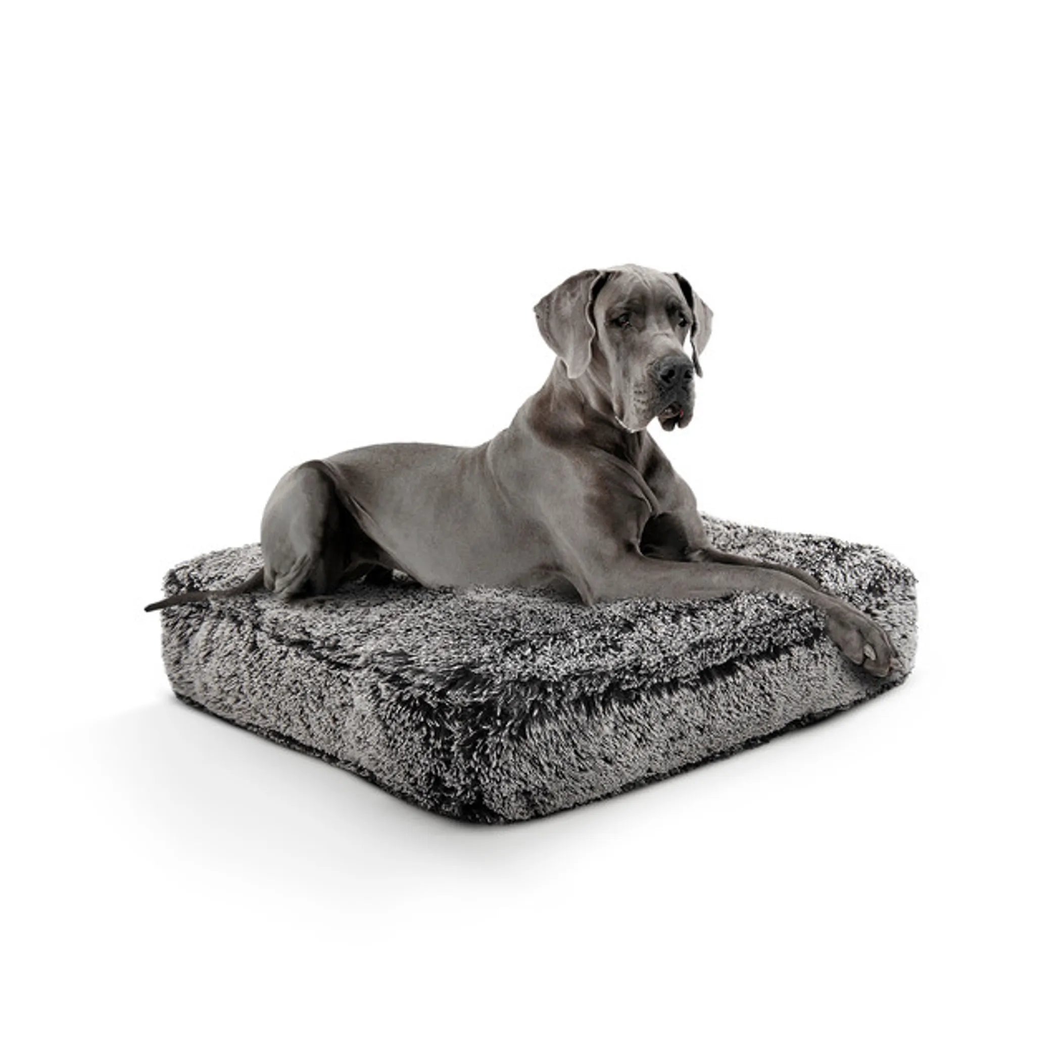 Luxurious Rectangle Bed: Frosted Willow Comfort for Dogs